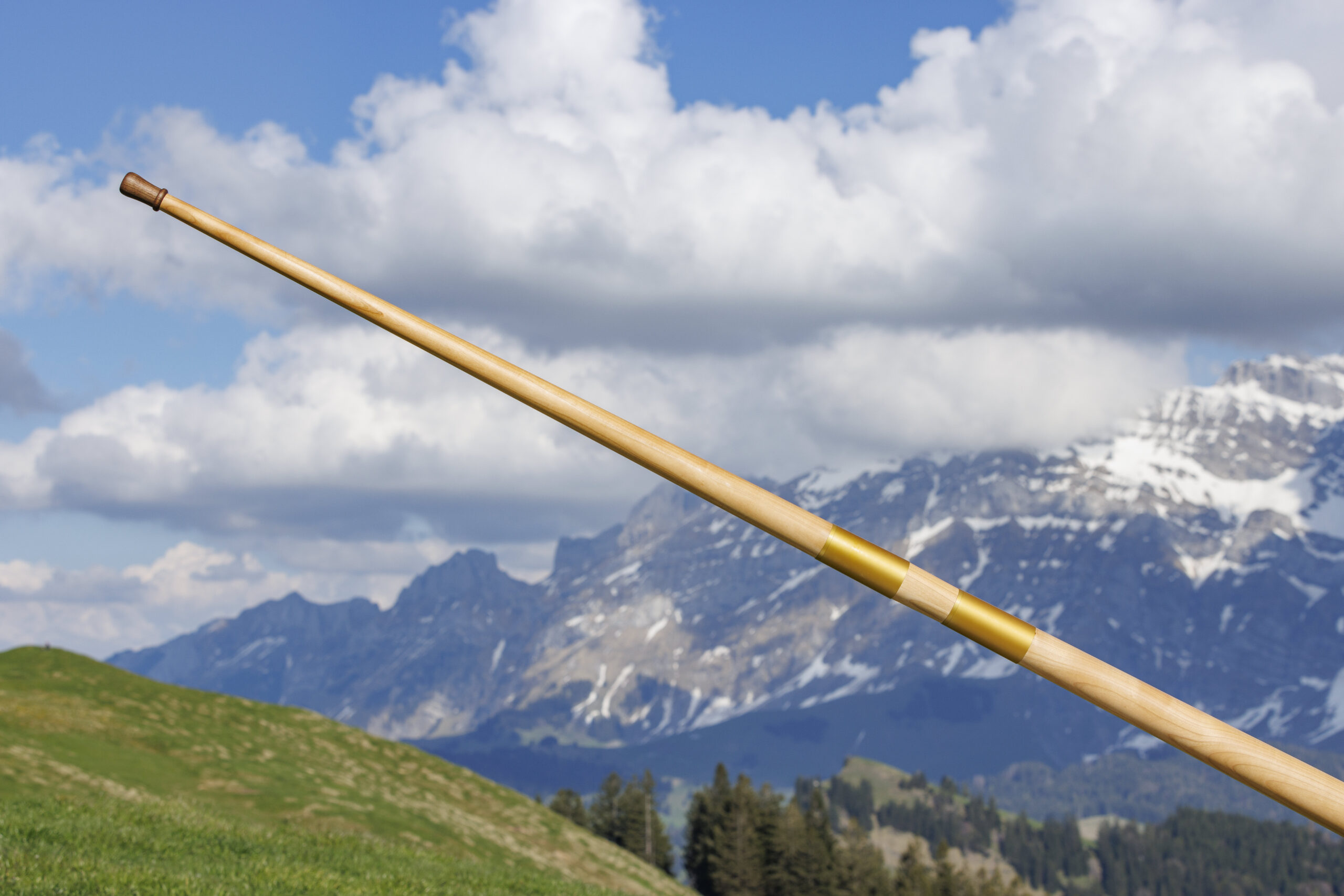 Alphorn 3-Piece Cherry in F#/Gb and F complete - Image 6